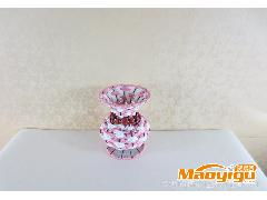 工藝花珠花瓶 創(chuàng)意八字花紋，點亮家居藝術的精品擺件